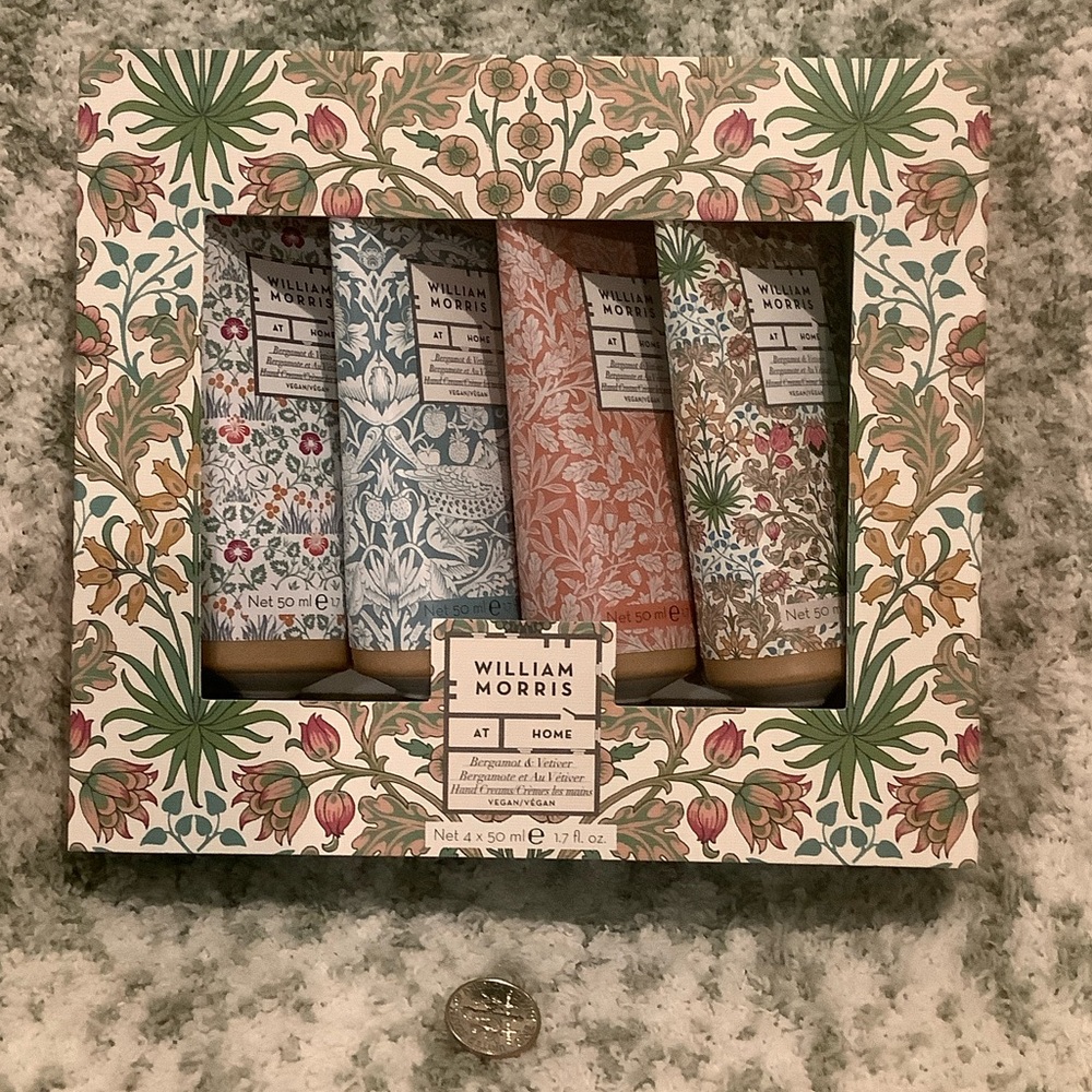 William Morris At Home Scented Bergamot Vetiver Luxury  Hand Creams Set 4 NWT - Picture 5 of 16